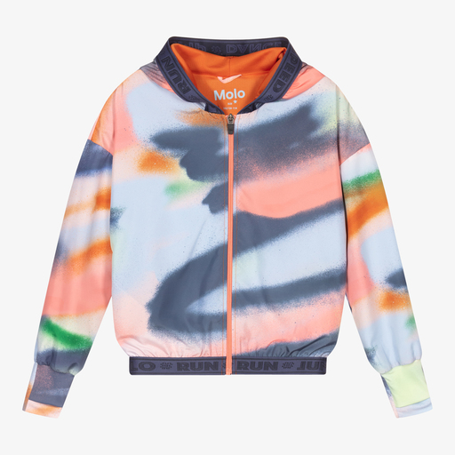 Molo-Girls Blue Ombré Sports Jacket | Childrensalon Outlet