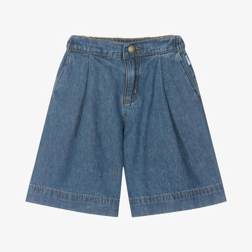 Molo-Weite Chambray-Shorts in Blau (M) | Childrensalon Outlet