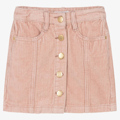 Molo-Girls Dusky Pink Corduroy Skirt | Childrensalon Outlet