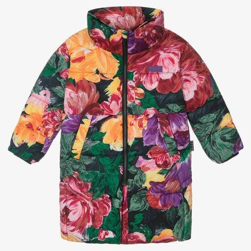 Molo-Girls Floral Puffer Coat | Childrensalon Outlet