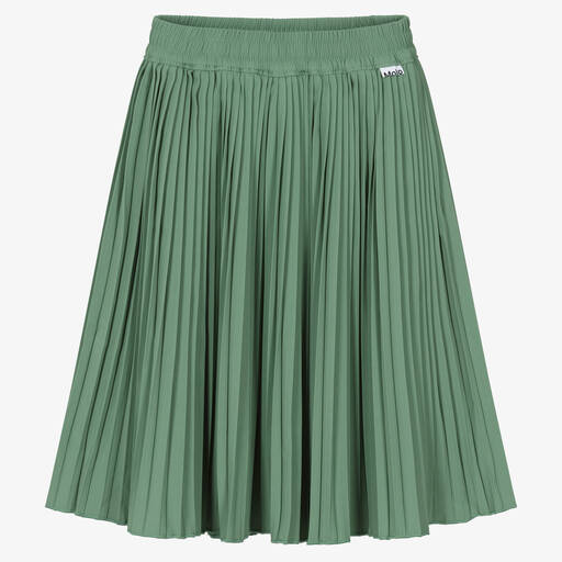 Molo-Зеленая плиссированная юбка | Childrensalon Outlet