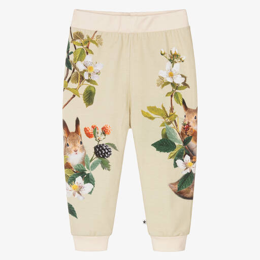Molo-Girls Green Squirrel Joggers | Childrensalon Outlet