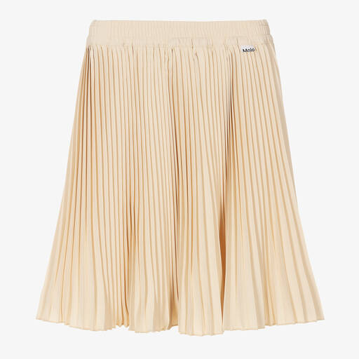 Molo-Girls Ivory Pleated Skirt | Childrensalon Outlet