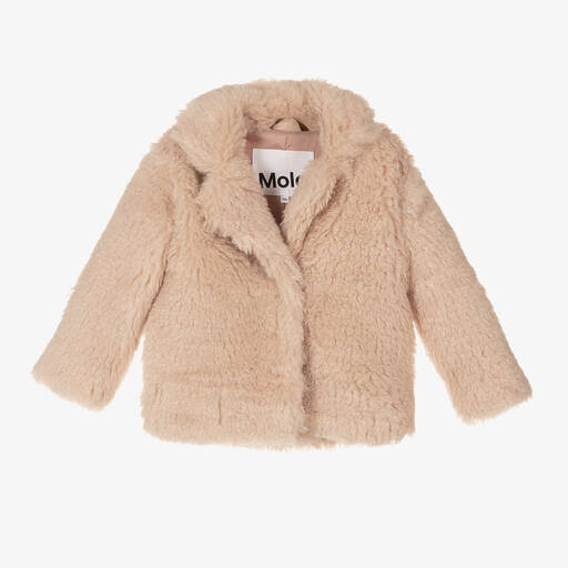 Molo-Кремовая куртка из искусственной овчины | Childrensalon Outlet
