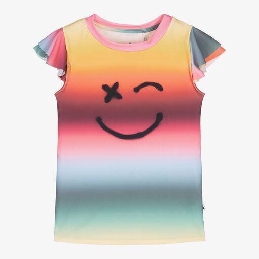 Molo-Girls Multicoloured Smile Sun Top (UPF50+) | Childrensalon Outlet