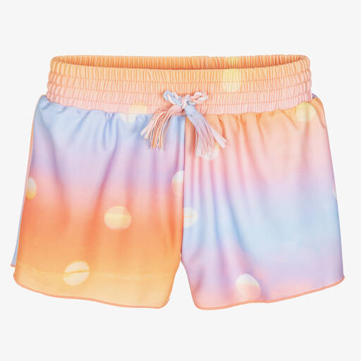 Molo-Girls Orange Swim Shorts (UPF50+) | Childrensalon Outlet