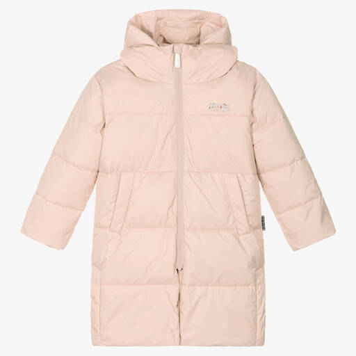 Molo-Girls Pale Pink Puffer Coat | Childrensalon Outlet