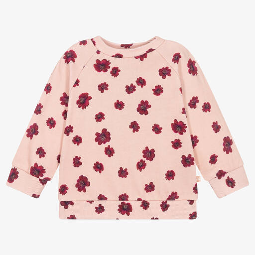 Molo-Розовый свитшот с цветами | Childrensalon Outlet