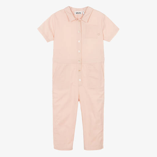 Molo-جمبسوت قطن تويل لون زهري للبنات | Childrensalon Outlet