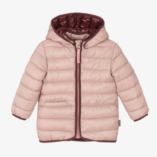 Molo-Girls Pink Puffer Jacket | Childrensalon Outlet