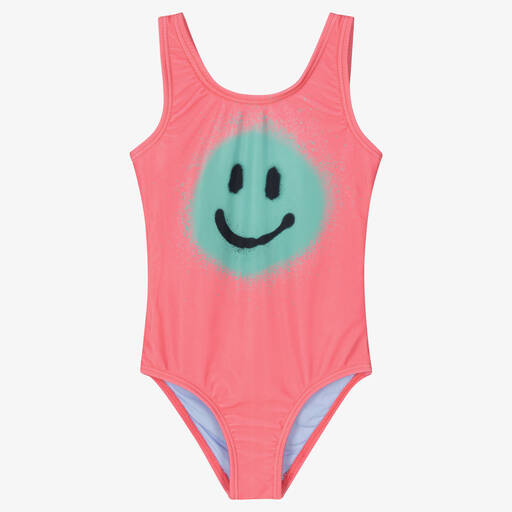 Molo-Розовый купальник со смайлом (UPF50+) | Childrensalon Outlet