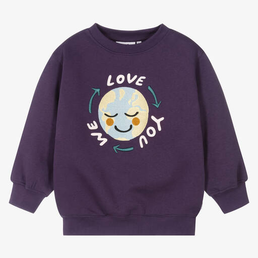 Molo-Violettes Baumwoll-Sweatshirt (M) | Childrensalon Outlet