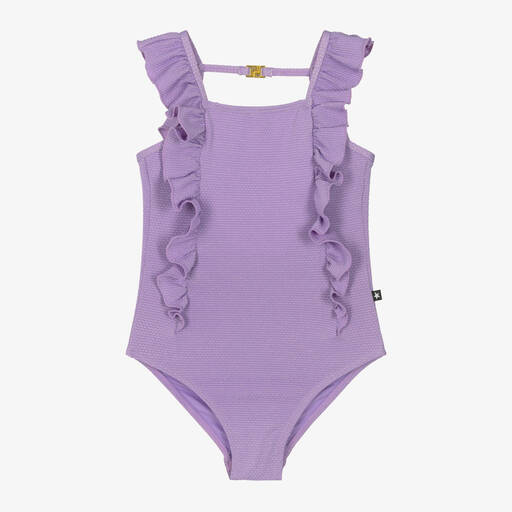 Molo-Girls Purple Sparkle Swimsuit (UPF50+) | Childrensalon Outlet