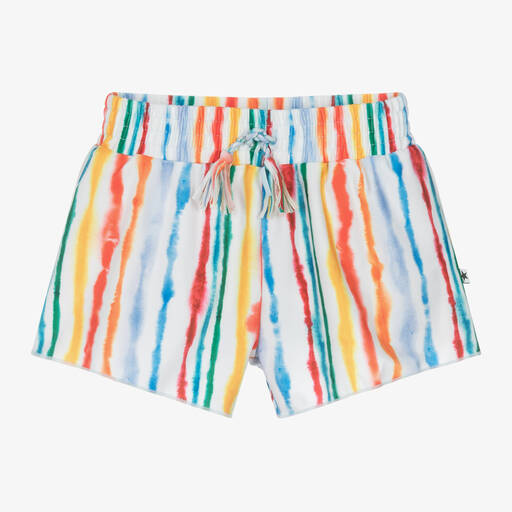 Molo-Girls Rainbow Stripe Swim Shorts (UPF50+) | Childrensalon Outlet