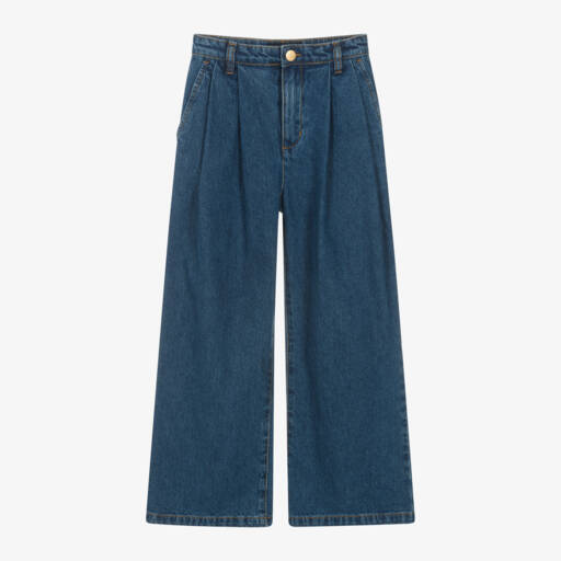 Molo-Girls Relaxed Fit Denim Trousers | Childrensalon Outlet