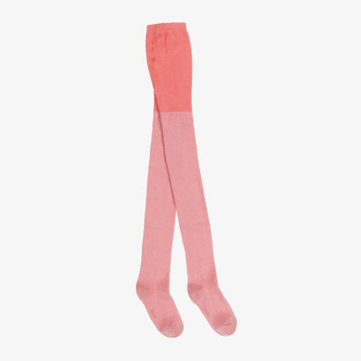 Molo-Girls Sparkling Pink Knit Tights | Childrensalon Outlet