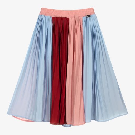 Molo-Girls Striped Pleated Skirt | Childrensalon Outlet