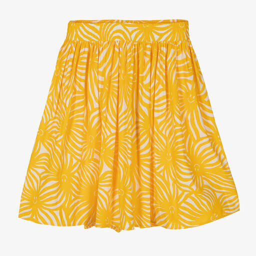 Molo-Girls Yellow Organic Cotton Skirt | Childrensalon Outlet