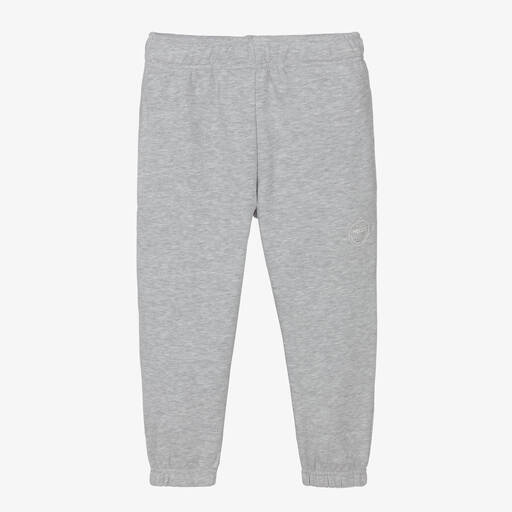 Molo-Grey Marl Cotton Joggers | Childrensalon Outlet