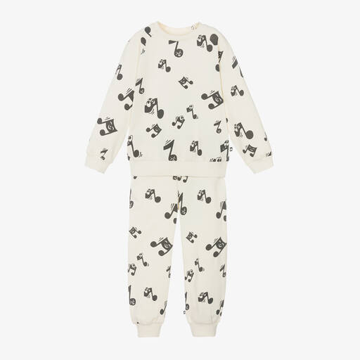 Molo-بدلة رياضية قطن عضوي لون عاجي للأطفال | Childrensalon Outlet