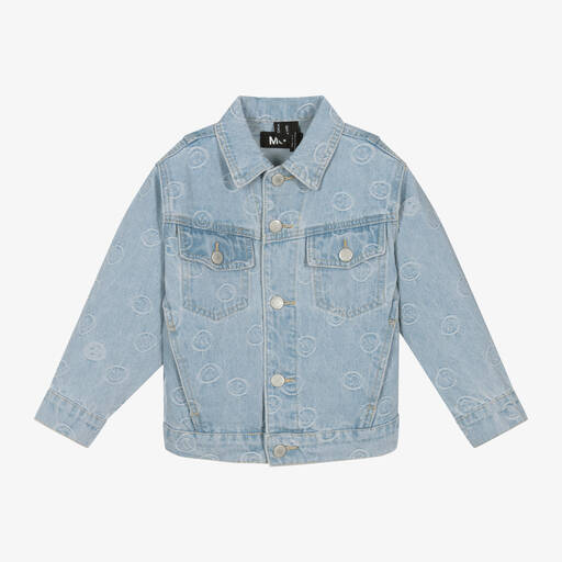 Molo-Light Blue Denim Jacket | Childrensalon Outlet