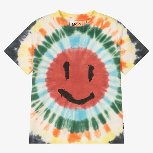 Molo-Mutlicoloured Smiley T-Shirt | Childrensalon Outlet