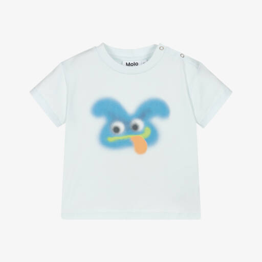 Molo-Футболка с монстром синяя для мальчиков | Childrensalon Outlet