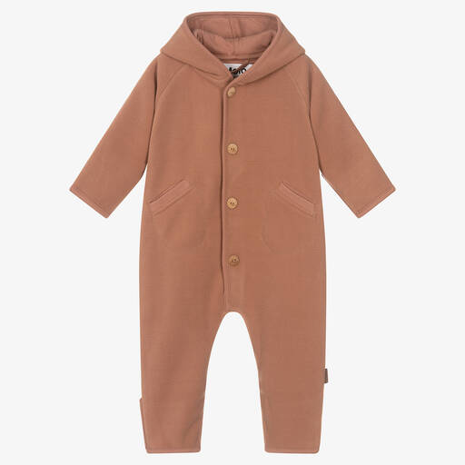 Molo-Rosa Fleece-Overall mit Kapuze | Childrensalon Outlet