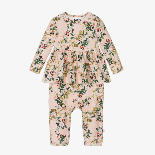 Molo-Rosa Biobaumwoll-Overall (Baby) | Childrensalon Outlet