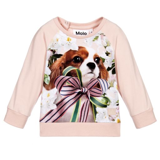 Molo-Pink Organic Cotton Top | Childrensalon Outlet