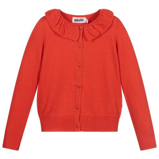 Molo-Red Knitted Cardigan | Childrensalon Outlet