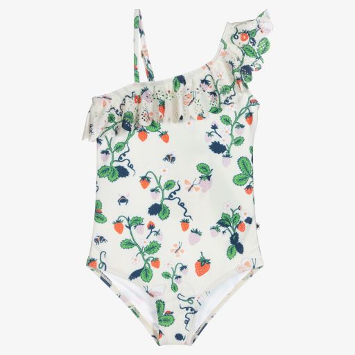 Molo-Strawberry Swimsuit (UPF50+) | Childrensalon Outlet