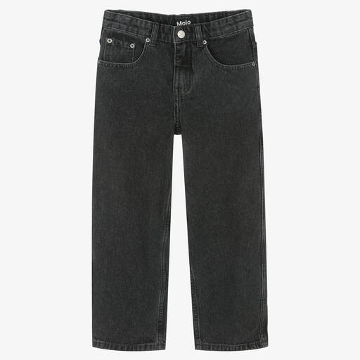 Molo-Teen Black Washed Denim Jeans | Childrensalon Outlet