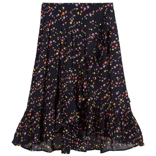 Molo-Teen Blue Midi Stars Skirt | Childrensalon Outlet