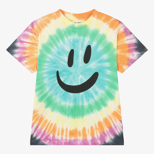 Molo-Teen Blue Organic Cotton Tie-Dye T-Shirt | Childrensalon Outlet