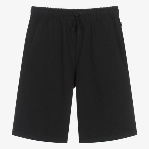 Molo-Teen Boys Black Cotton Shorts | Childrensalon Outlet