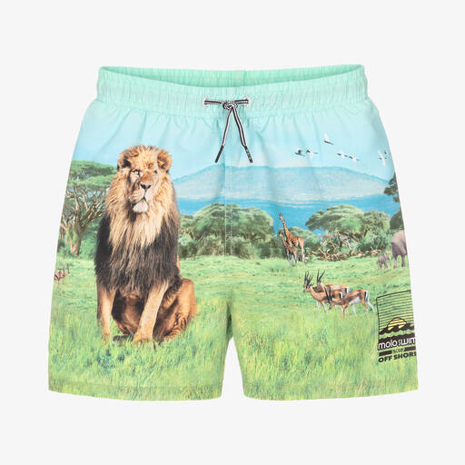 Molo-Teen Boys Lion Swim Shorts (UPF 50+) | Childrensalon Outlet