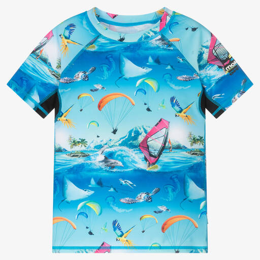 Molo-توب سباحة تينز ولادي لون أزرق (UPF 50+) | Childrensalon Outlet