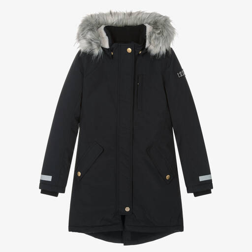 Molo-Teen Girls Black Puffer Winter Coat | Childrensalon Outlet