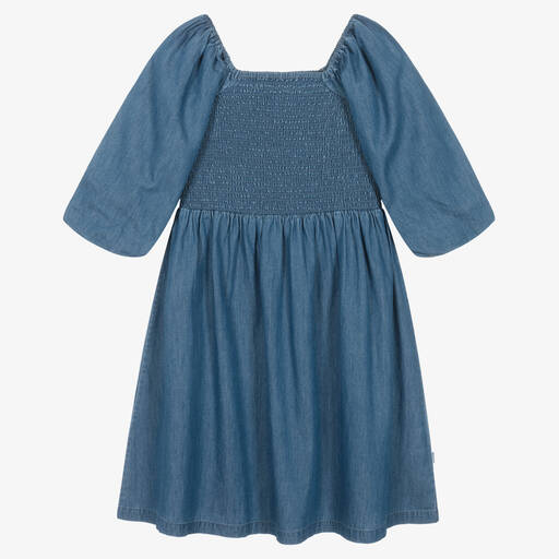 Molo-Teen Girls Blue Chambray Dress | Childrensalon Outlet