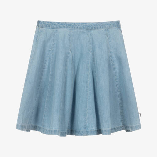 Molo-Blauer Teen Chambray-Baumwollrock | Childrensalon Outlet