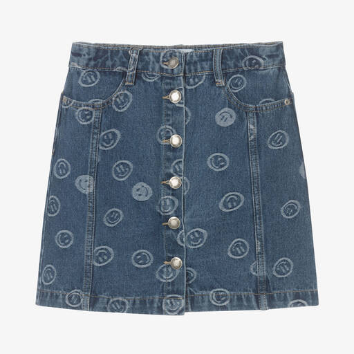 Molo-Teen Girls Blue Denim Skirt | Childrensalon Outlet