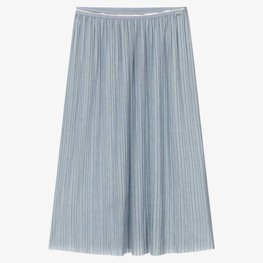 Molo-Teen Girls Blue Pleated Skirt | Childrensalon Outlet