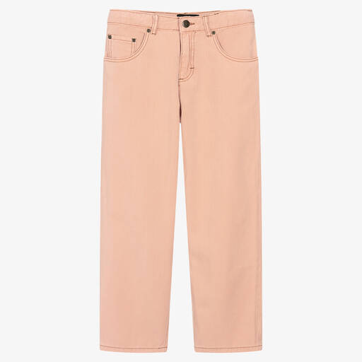 Molo-Teen Girls Blush Pink Cotton Jeans  | Childrensalon Outlet