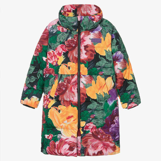 Molo-Teen Girls Floral Puffer Coat | Childrensalon Outlet