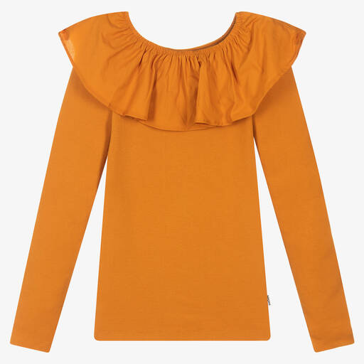 Molo-Оранжевый хлопковый топ для девочек-подростков | Childrensalon Outlet