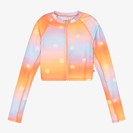 Molo-Teen Girls Orange Sun Protective Top (UPF 50+) | Childrensalon Outlet