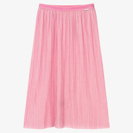 Molo-Teen Girls Pink Pleated Skirt | Childrensalon Outlet