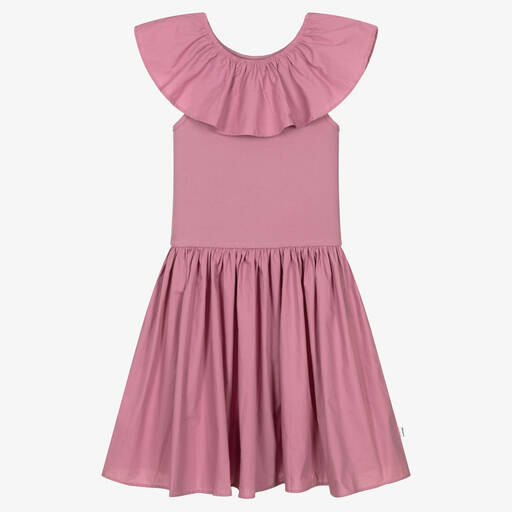 Molo-Teen Girls Purple Cotton Dress | Childrensalon Outlet