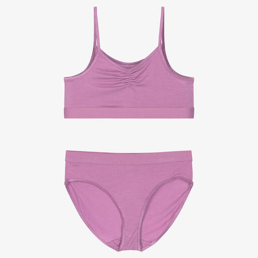 Molo-Teen Girls Purple Top & Knickers Set | Childrensalon Outlet